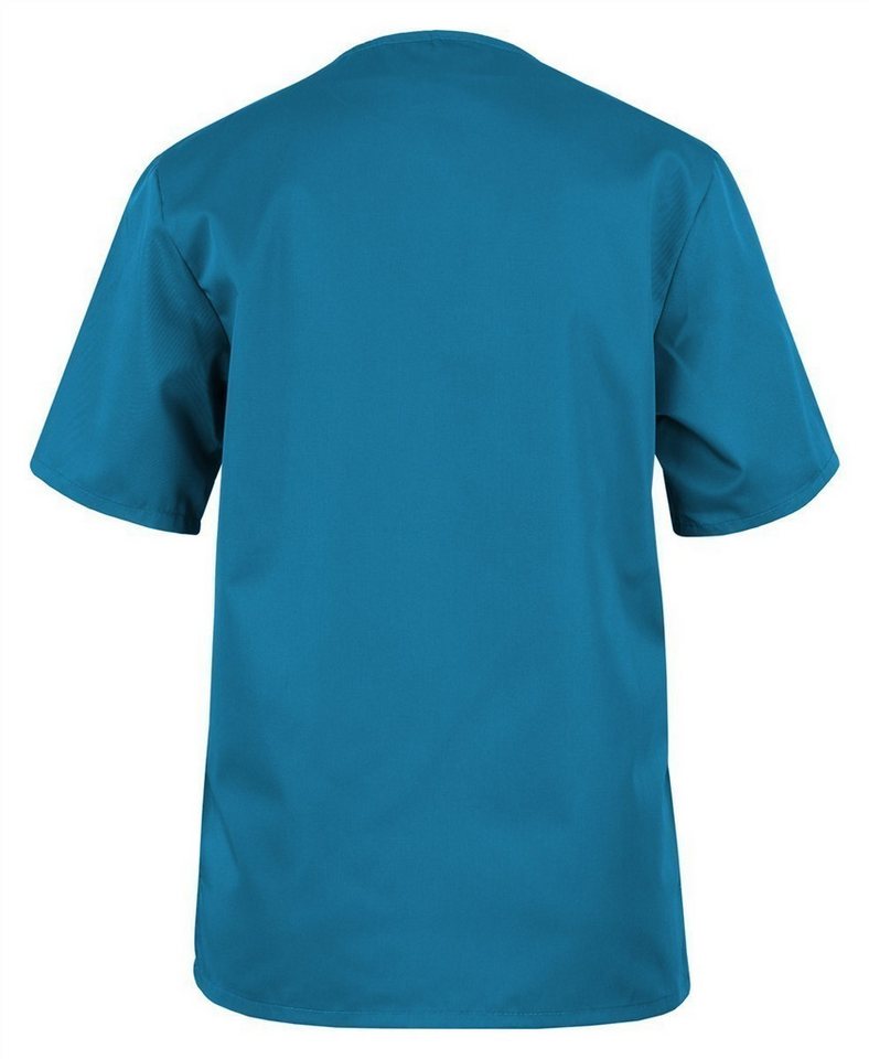 BEB Schlupfbluse beb Basic Kasack Unisex Kurzarm Petrol – Bild 2 von 4