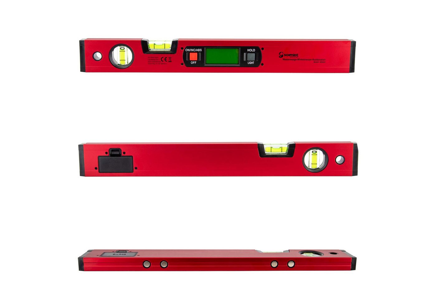 SCHMIDT security tools Wasserwaage Wasserwaage Winkelmesser Digital LCD magnetisch Neigungsmesser – Bild 2 von 5