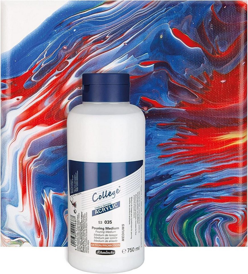 Schmincke Effekt-Zusatz College® Pouring Medium, 750 ml, flüssiges Acryl Hilfsmittel – Bild 2 von 3