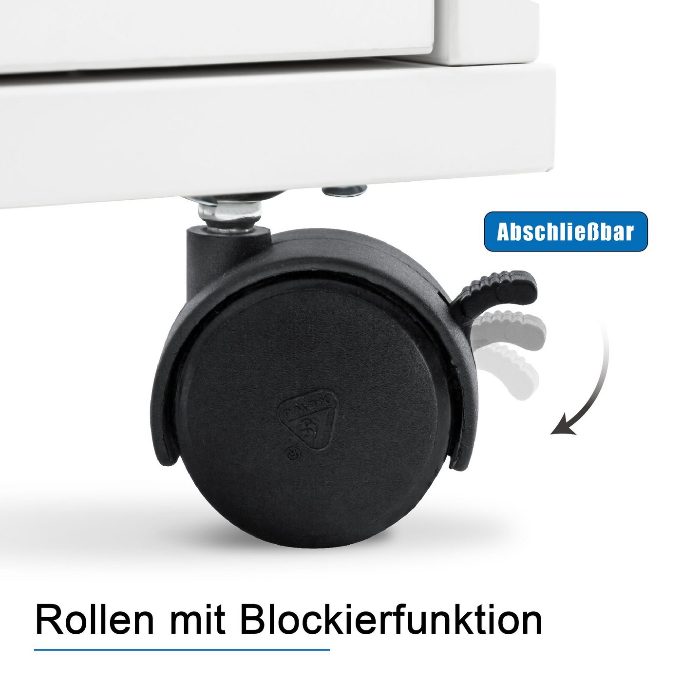 Barberpub Schminktisch BarberPub Studiotisch Manikürtisch Nageltisch 0400, mit Schubladen mit Rollen, MFC, 118× 56× 78 cm – Bild 3 von 5