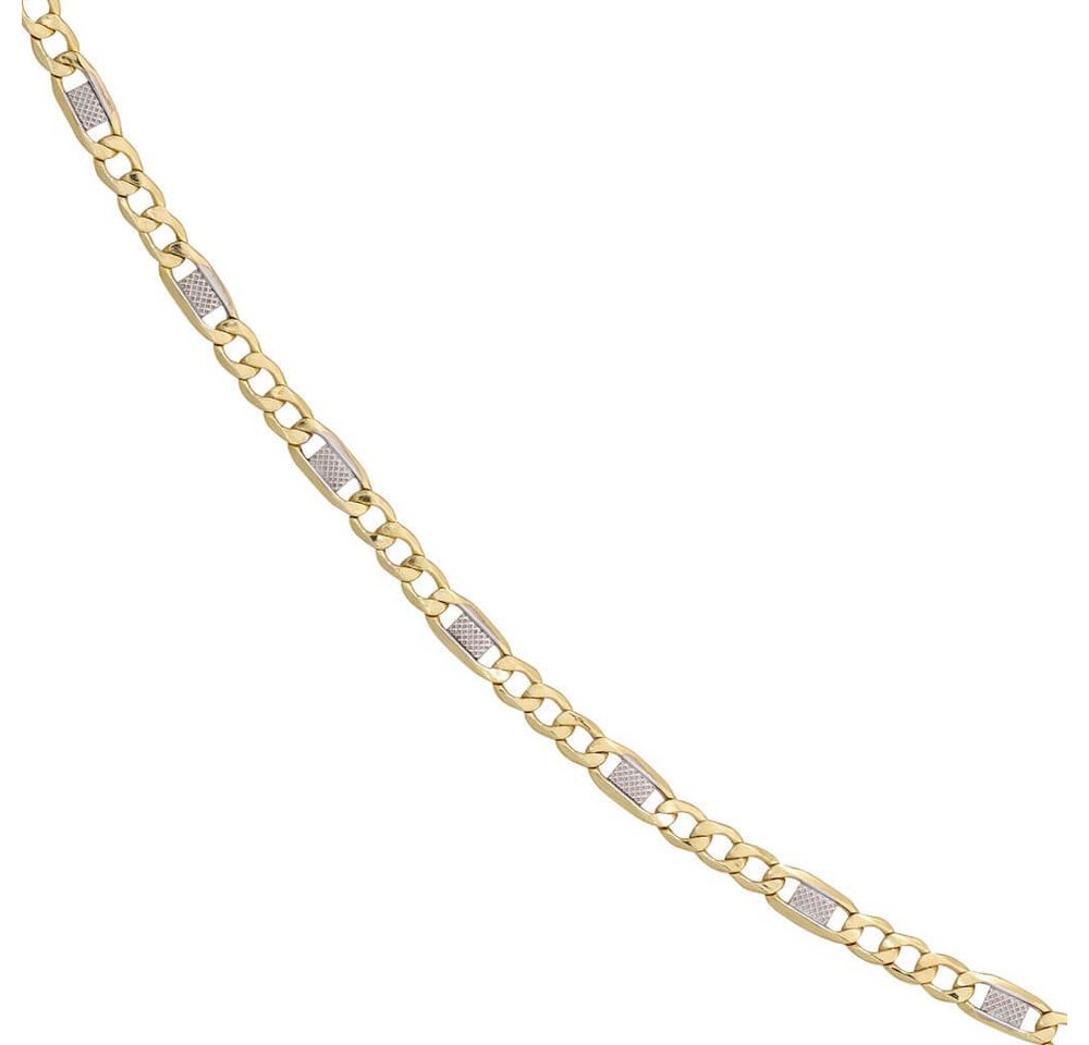Schmuck Krone Goldarmband 3,7mm Steg-Panzerarmband aus 333 Gelbgold, 19cm, Gold 333 – Bild 4 von 5