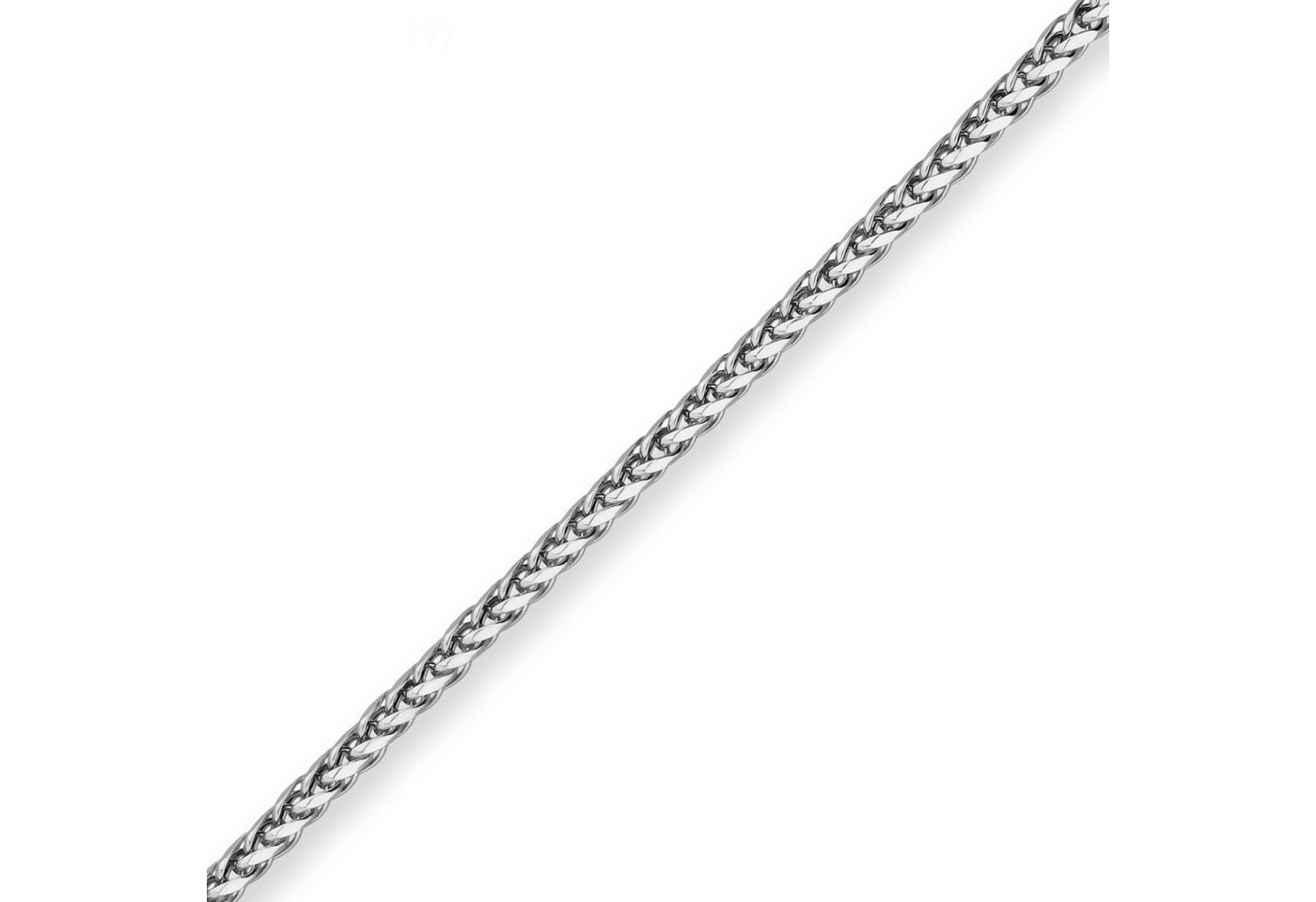 Schmuck Krone Goldkette 2,1mm Bingokette aus 585 Weißgold 45cm, Gold 585 – Bild 2 von 5