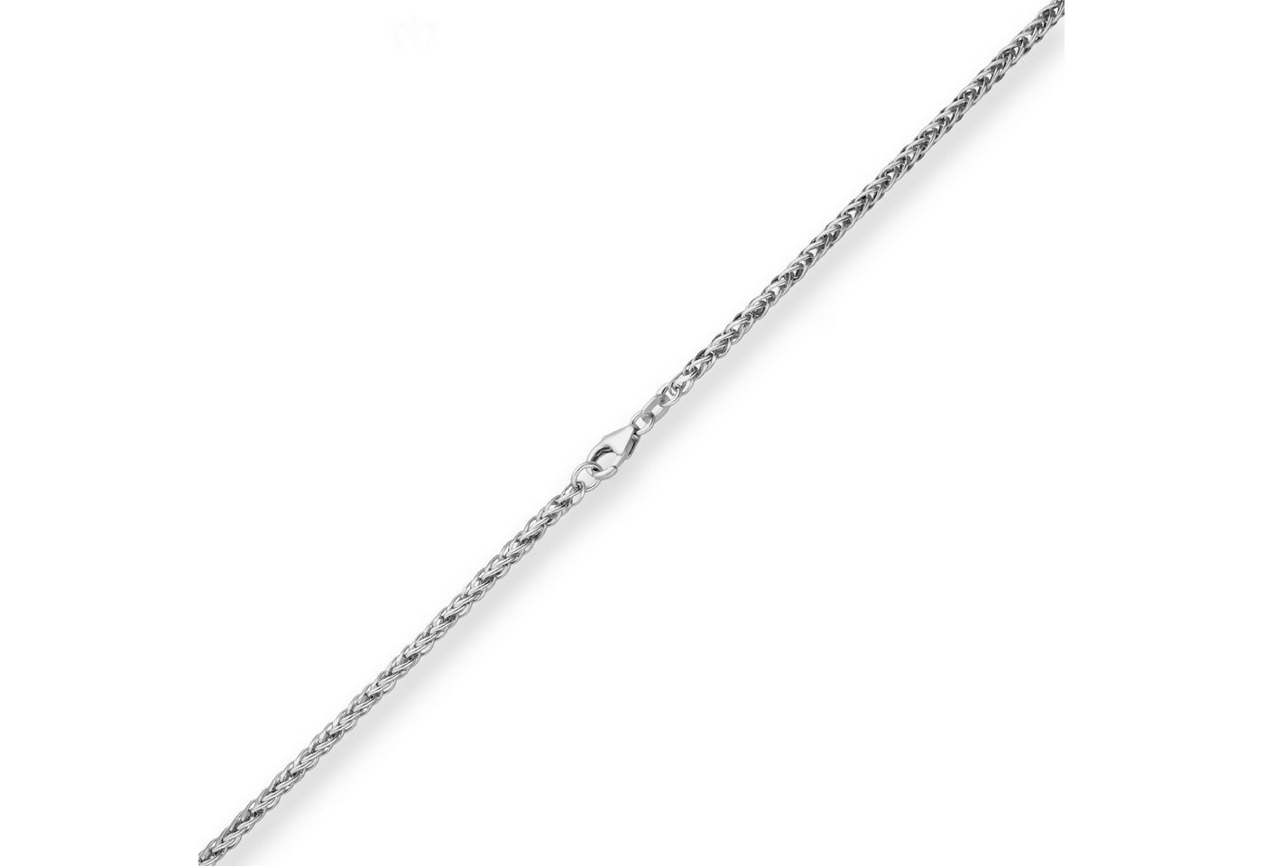 Schmuck Krone Goldkette 2,1mm Bingokette aus 585 Weißgold 45cm, Gold 585 – Bild 3 von 5