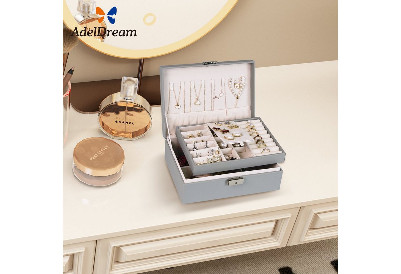 AdelDream Schmuckkasten AdelDream Damen Mädchen Schmuckkästchen – Bild 2 von 5