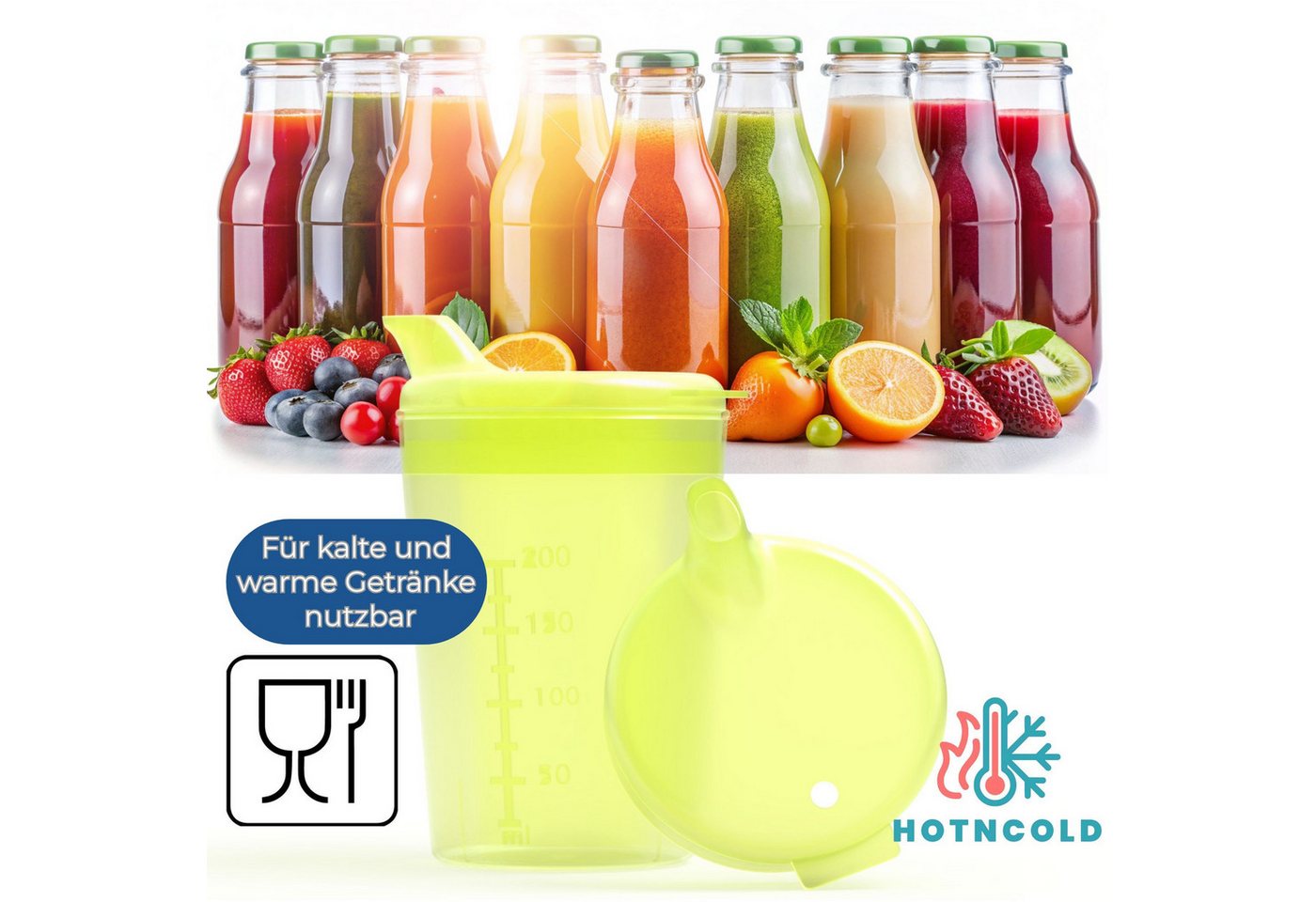 Horn Medical Schnabelbecher 3er Pack Horn Medical Schnabelbecher /Trinkhilfe -Farbe wählbar-, 3-tlg., lebensmittelechtes Polypropylen (PP), bunte & leicht erken – Bild 5 von 5