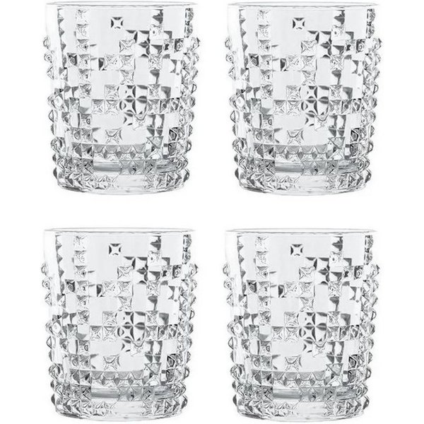 Nachtmann Schnapsglas Nachtmann Punk Whiskybecher 4er Set, Glas