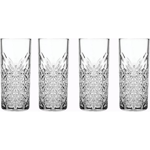 Pasabahce Schnapsglas Pasabahce 420326 Raki Gläser Trinkgläser Kristalldesign 4er-Set