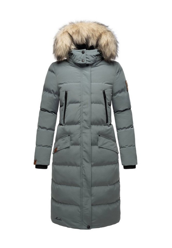 Marikoo Schneejacke Marikoo Schneesternchen Damen Winter Steppjacke B890 langer Parka mit abnehmbarer Kapuze – Bild 2 von 5