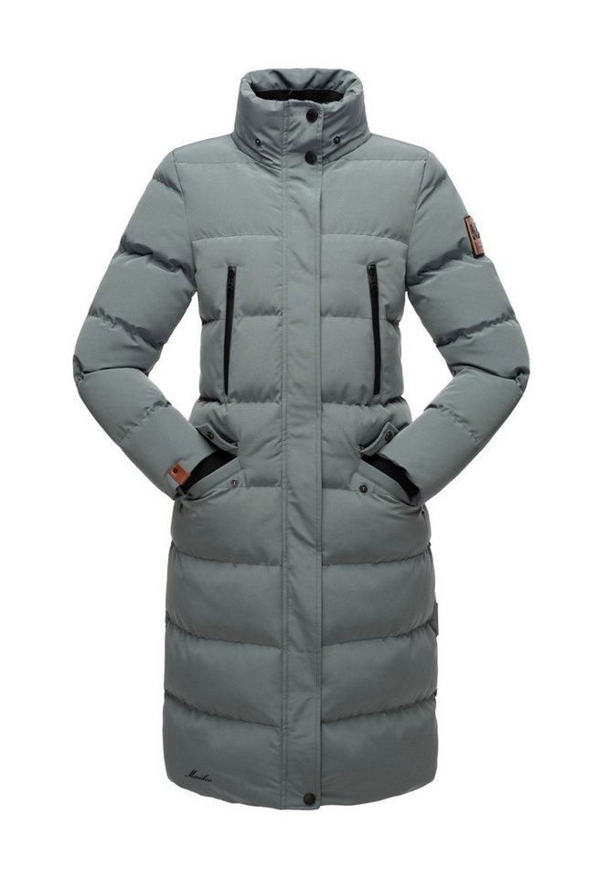 Marikoo Schneejacke Marikoo Schneesternchen Damen Winter Steppjacke B890 langer Parka mit abnehmbarer Kapuze – Bild 3 von 5