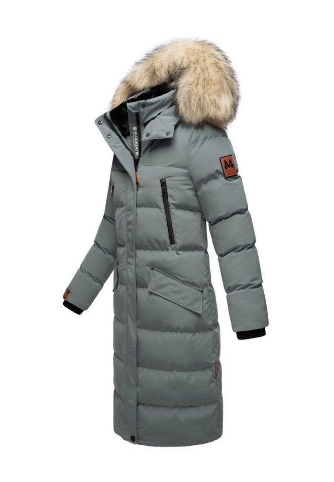 Marikoo Schneejacke Marikoo Schneesternchen Damen Winter Steppjacke B890 langer Parka mit abnehmbarer Kapuze – Bild 4 von 5