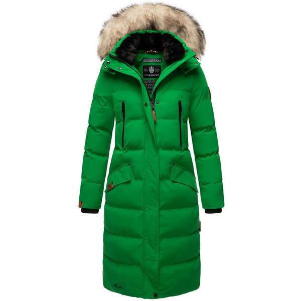 Marikoo Schneejacke Marikoo Schneesternchen Damen Winter Steppjacke B890 langer Parka mit abnehmbarer Kapuze