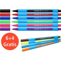 Schneider 10er-Pack Kugelschreiber "Slider Edge XB" 6+4 Gratis, sortiert