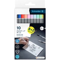 Schneider 10er Set Brushpen "Paint-It" farbig sortiert
