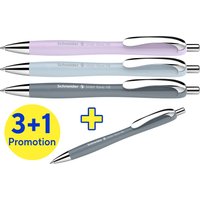 Schneider 4er-Pack Kugelschreiber "Slider Rave XB" 3+1 Gratis, sortiert