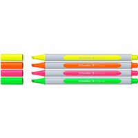 Schneider 4er Set Textmarker "Shine-Up" farbig sortiert