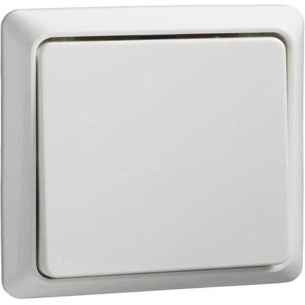 Schneider Electric Schalter Elso 506304 Taster 42V/1A Aufputz flach RENOVIERUNG reinweiß