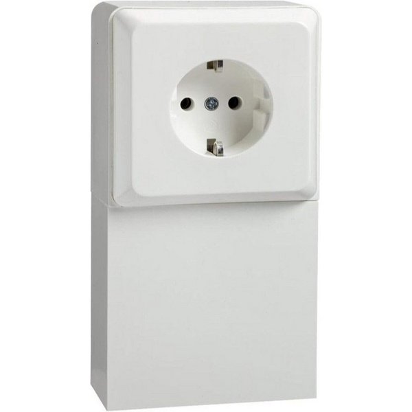 Schneider Electric Unterputz-Steckdose Elso 505400 Std im Geräteträger Schachta 1f 16A perlweiß