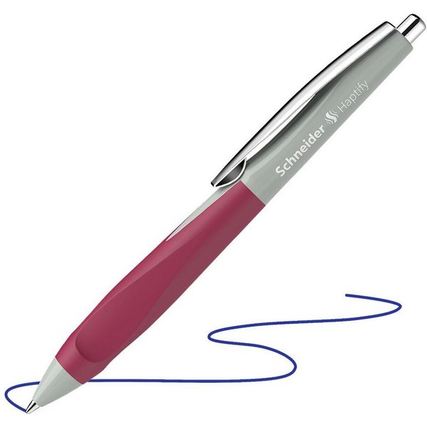 Schneider Kugelschreiber Haptify 1353, Strichstärke: 0,5 mm, mit Edelstahlspitze