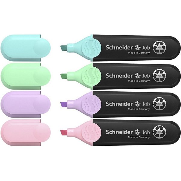 Pastell Textmarker sortiert, 4er-Set