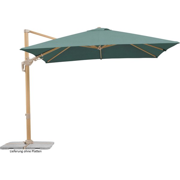 Schneider Schirme Ampelschirm »Rhodos Twist Loft«, LxB: 300x300 cm, 300x300 cm, flexibler Ampelschirm in moderner Leinenstruktur