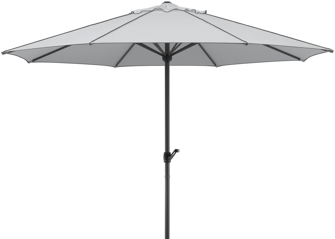 Schneider Schirme Marktschirm Adria, Durchmesser 350 cm, silbergrau, rund, ohne Schirmständer – Bild 2 von 5