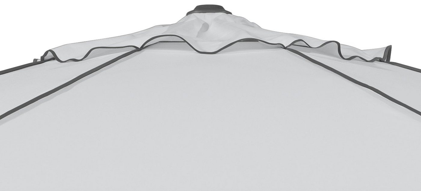 Schneider Schirme Marktschirm Adria, Durchmesser 350 cm, silbergrau, rund, ohne Schirmständer – Bild 4 von 5