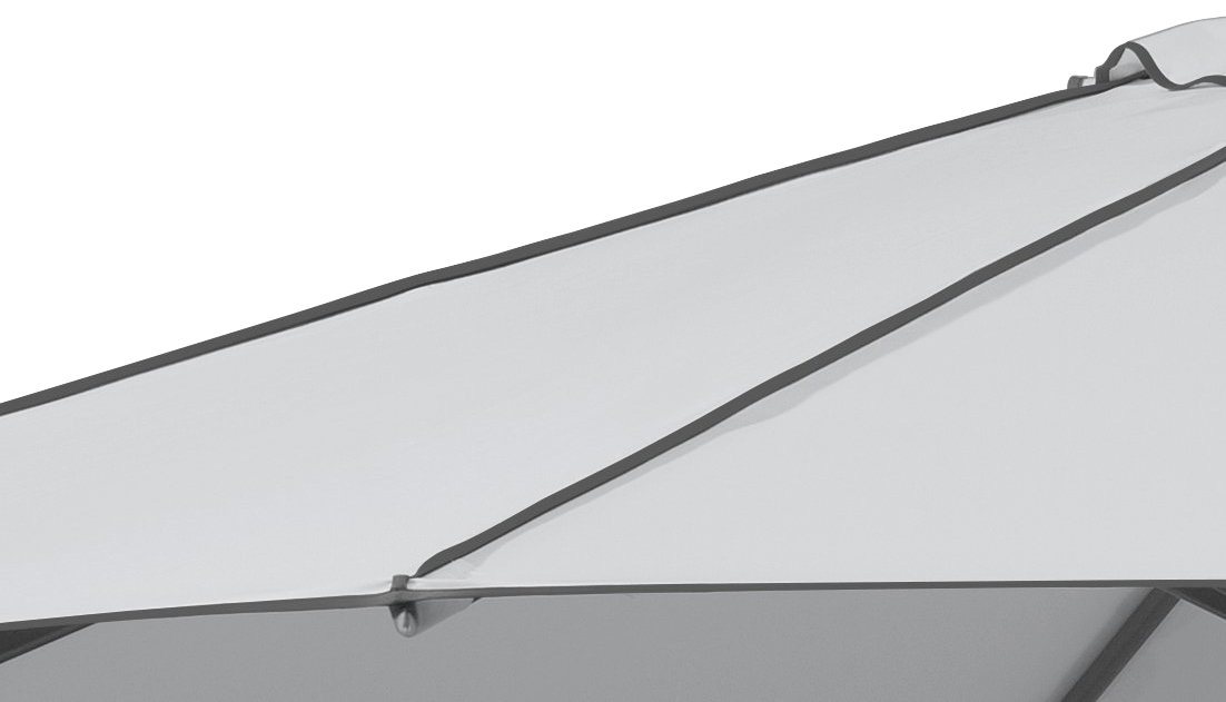Schneider Schirme Marktschirm Adria, Durchmesser 350 cm, silbergrau, rund, ohne Schirmständer – Bild 5 von 5