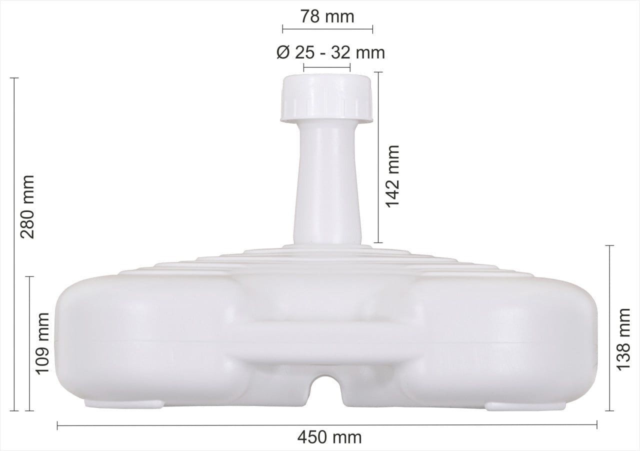 Schneider Schirme Schirmständer Schneider Schirmständer PE 20 L weiß – Bild 3 von 5