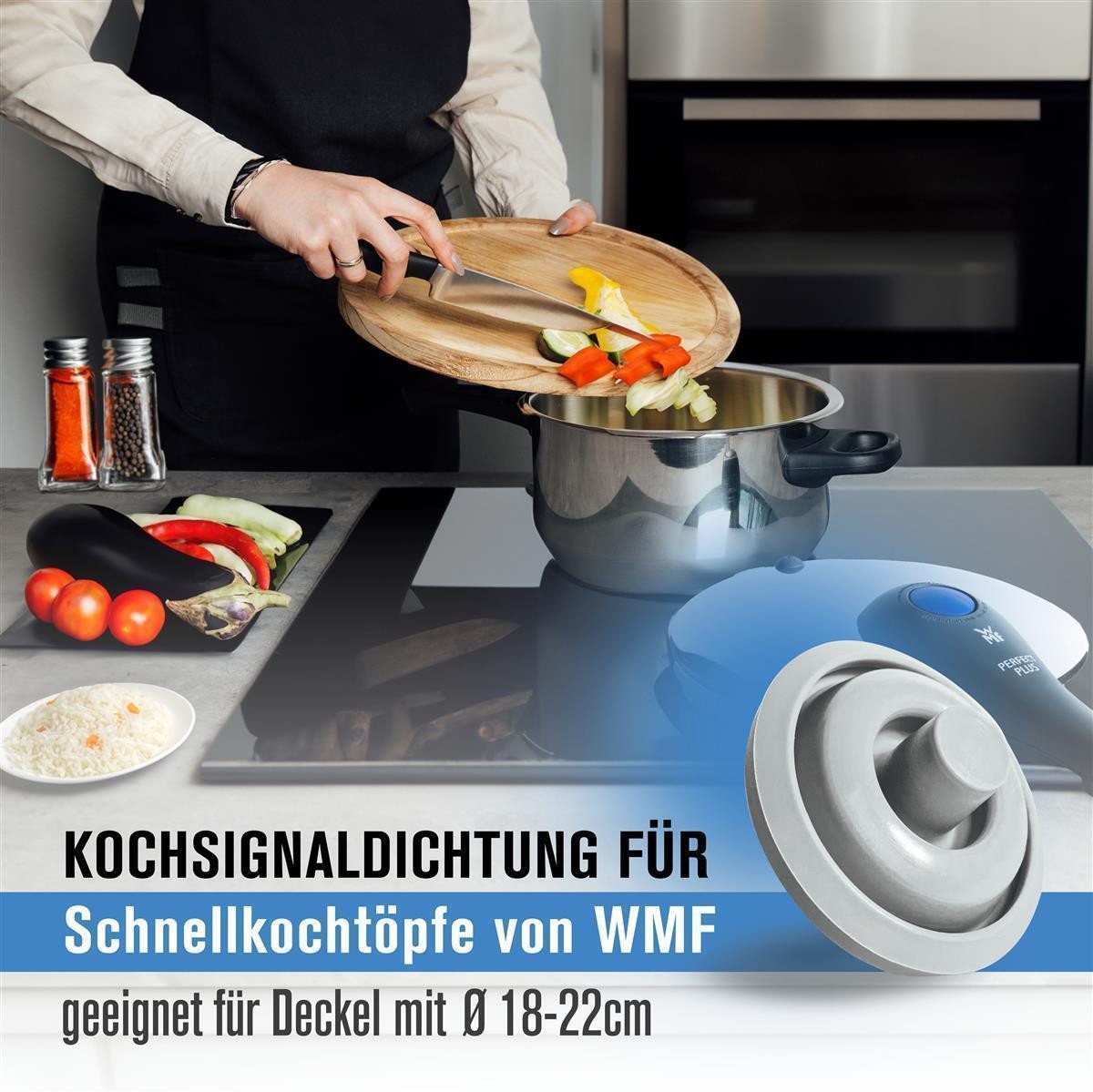 Piebert Schnellkochtopf-Dichtungsring 3x Piebert Fix Kochsignaldichtung 39155 für WMF Perfect & Perfect – Bild 2 von 5