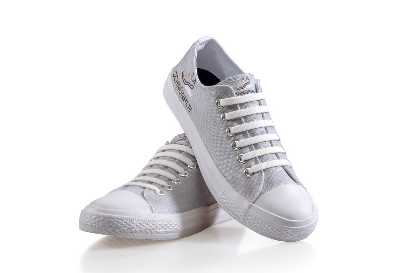 SCHNÜRRLIE Schnürsenkel Silikon Schnürbänder - elastische flache Laces, für Sneaker, Turnschuhe, Sportschuhe uvm – Bild 2 von 5