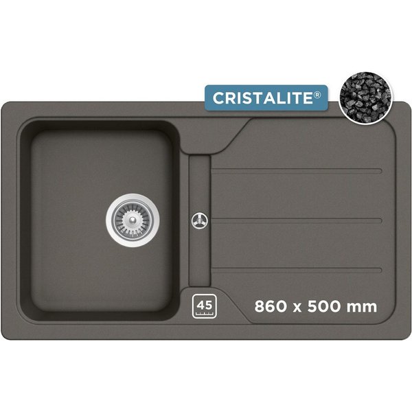 Schock Granitspüle Formhaus, rechteckig, 86/50 cm