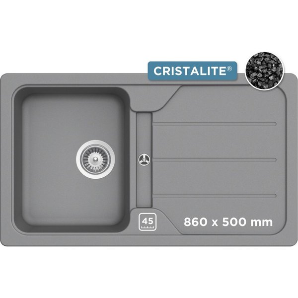 Schock Granitspüle Formhaus, rechteckig, 86/50 cm