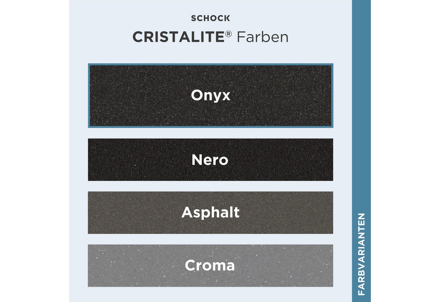 Schock Granitspüle Typos D-100 S, rechteckig, 86/43,5 cm, mit Ablauf und Abtropffläche, links und rechts einbaubar – Bild 4 von 5