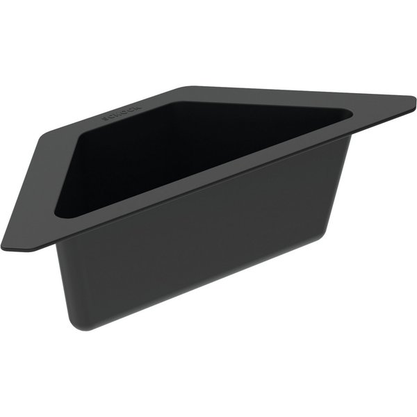 Schock Schale Resteschale, Eckschale, Kunststoff, aus Kunststoff in schwarz
