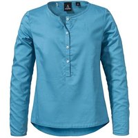 SCHÖFFEL Damen Bluse Blouse Catania L, Größe 42 in Blau
