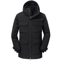 SCHÖFFEL Herren Mantel Down Parka Ridgeland M, Größe 58 in Schwarz