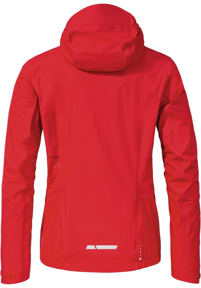 Schöffel Softshelljacke Begoro 3-Lagen (Hardshell, winddicht, wasserdicht) rot Damen – Bild 5 von 5