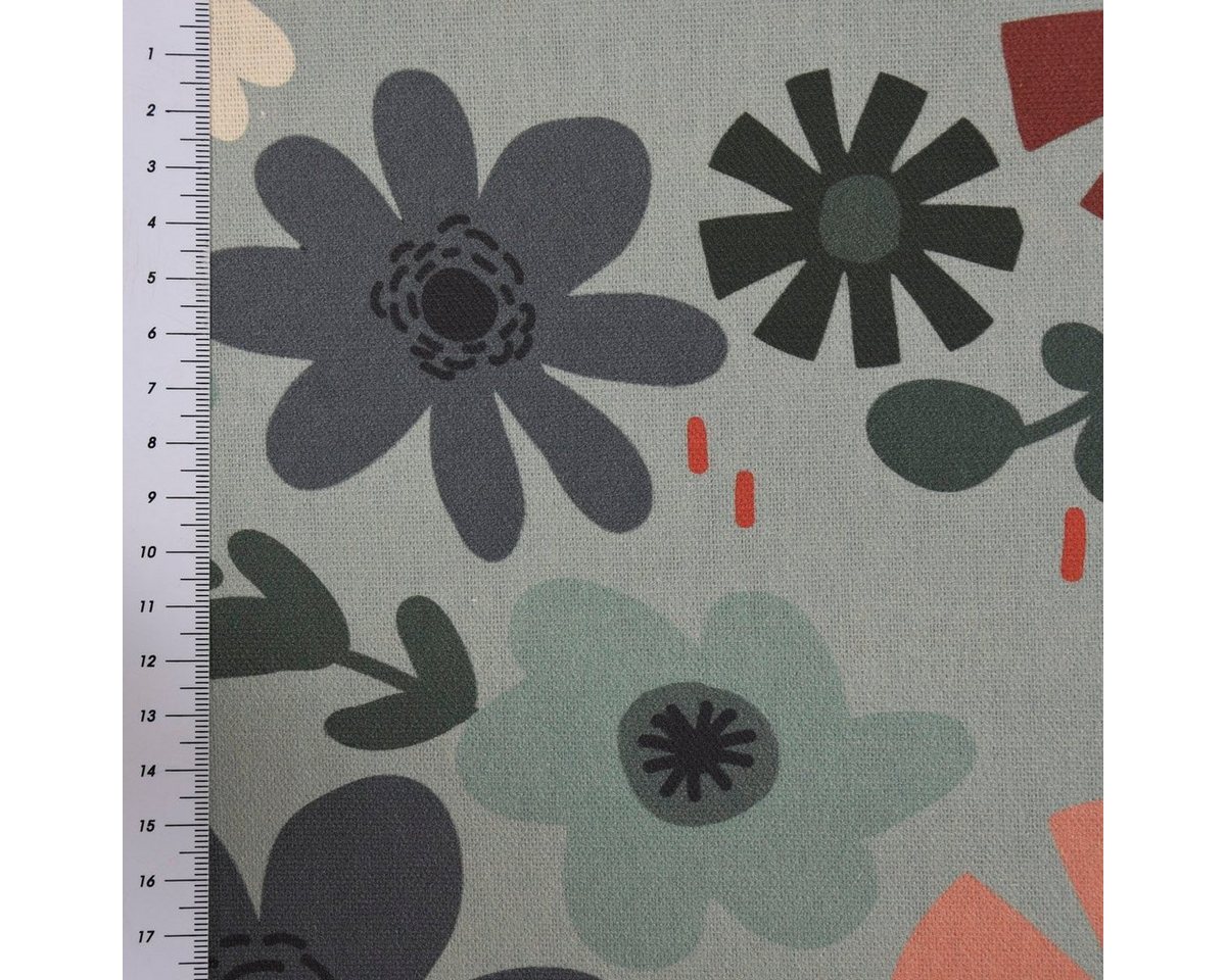SCHÖNER LEBEN. Tischdecke Blumen Blüten mint bunt div. Größen, made in Germany,handmade – Bild 4 von 5
