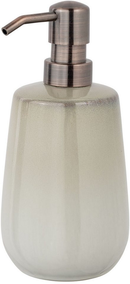 SCHÖNER WOHNEN-Kollektion Badaccessoire-Set »Marano«, Set, 3 tlg., Zahnputzbecher, Seifenspender & WC-Garnitur, Keramik mit Effektglasur – Bild 2 von 4