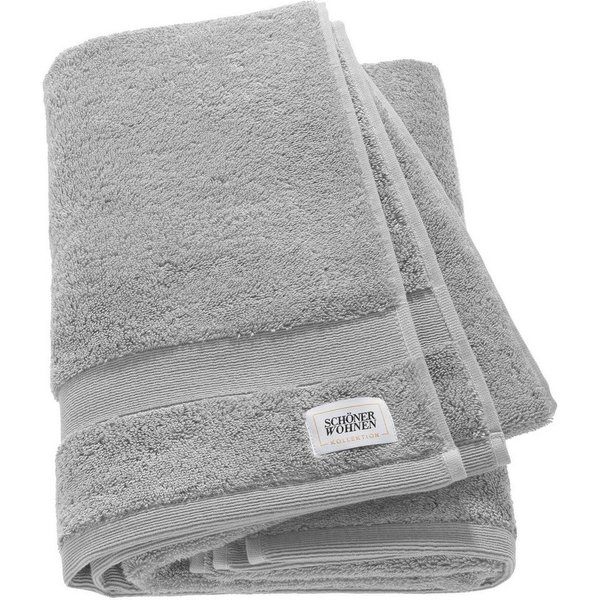 SCHÖNER WOHNEN-Kollektion Badetuch Cuddly, Frotteevelours (1-St), in unterschiedlichen Farben