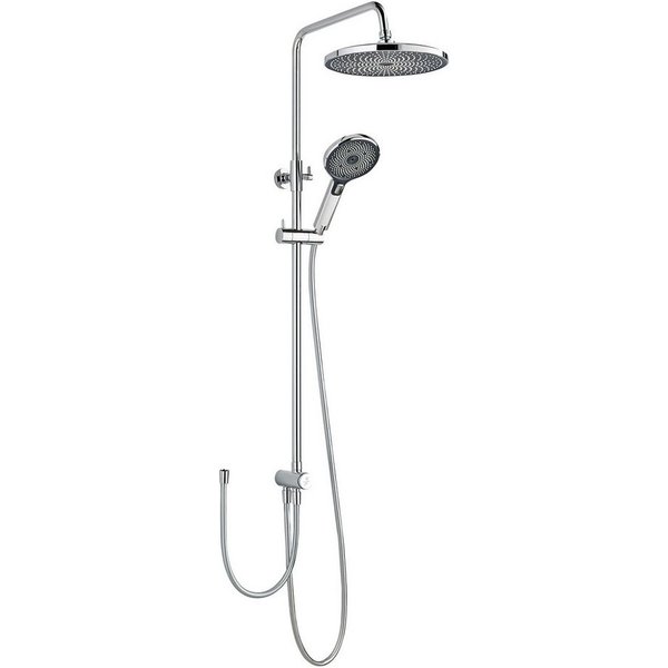 SCHÖNER WOHNEN-Kollektion Duschsystem BIELLA, Höhe 118 cm, Chrom, Duschstange mit Regendusche