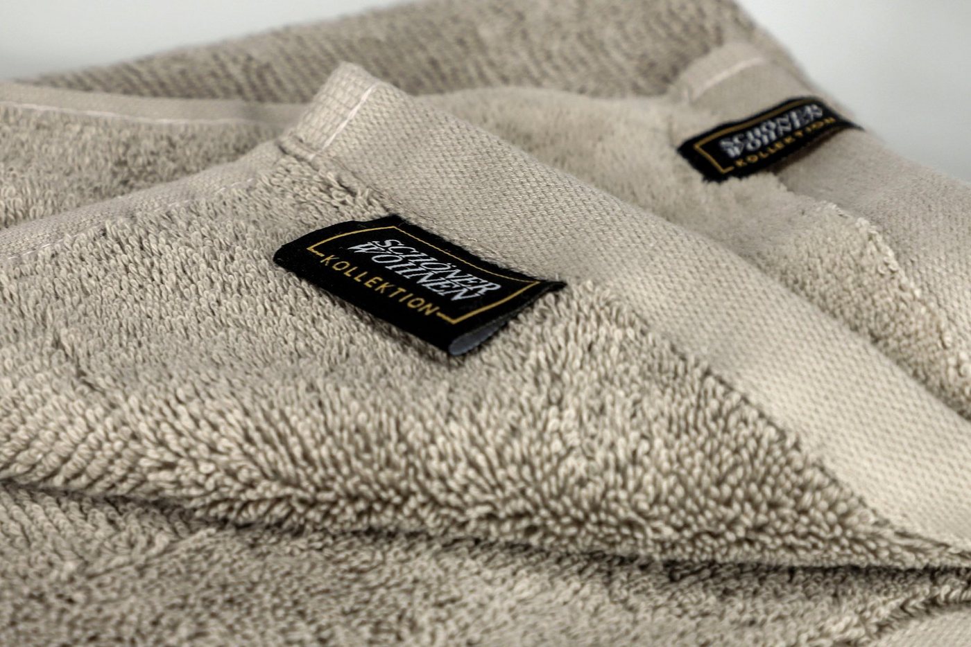 SCHÖNER WOHNEN-Kollektion Handtuch Sense, Frottee (1-St), mit Velourborte, hautschmeichelnde Airtouch Qualität, super weich – Bild 2 von 5
