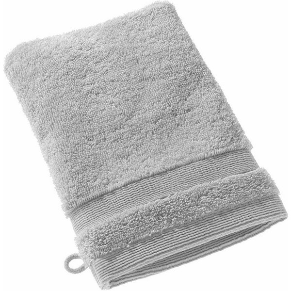 SCHÖNER WOHNEN-Kollektion Waschhandschuh CUDDLY Waschhandschuh, Baumwolle (1-St), 16 x 21 cm in Hellgrau