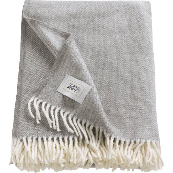 Wohndecke Relax, SCHÖNER WOHNEN-Kollektion, mit gedrehten Fransen, Kuscheldecke