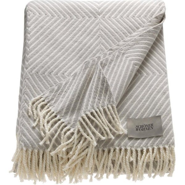 Wohndecke Tebas, SCHÖNER WOHNEN-Kollektion, mit Streifenmuster, Kuscheldecke
