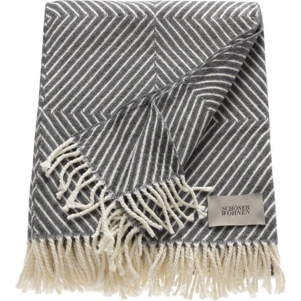 Wohndecke Tebas, SCHÖNER WOHNEN-Kollektion, mit Streifenmuster, Kuscheldecke