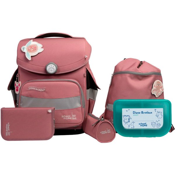 SCHOOL-MOOD® Schulranzen Timeless Pro (Set, 6-tlg)