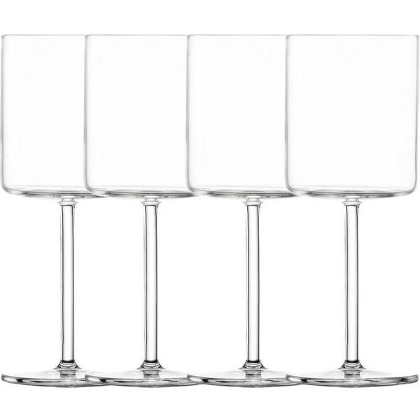 SCHOTT ZWIESEL Weißweinglas Weißweinglas 4er-Set Modo klar, 4-tlg., Tritan-Kristallglas, 400ml, Tritan-Kristallglas, spülmaschinenfest, bruchsicher