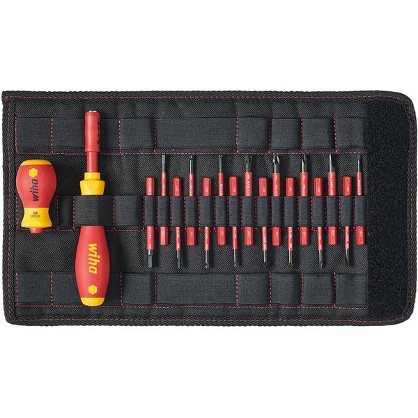 Wiha Schraubendreher Wiha slimVario VDE Schraubendreher-Set 19teilig Schlitz, Kreuzschlitz