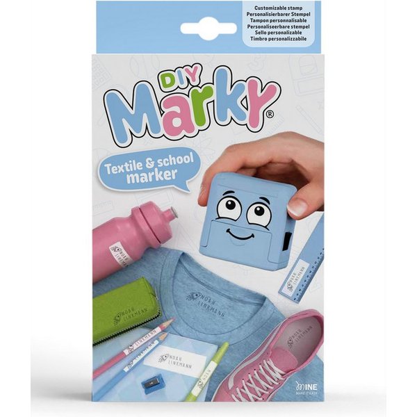 COLOP Schreibgeräteetui COLOP 166666 Markierungsstempel-Set "DIY Marky" Printer C20, blau